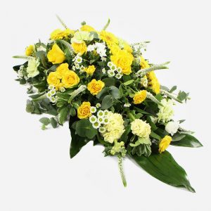 Single ended yellow funeral spray