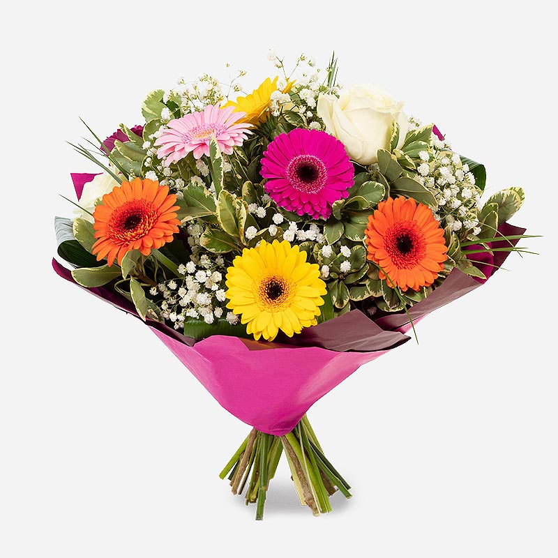 Good Vibes brightly coloured bouquet
